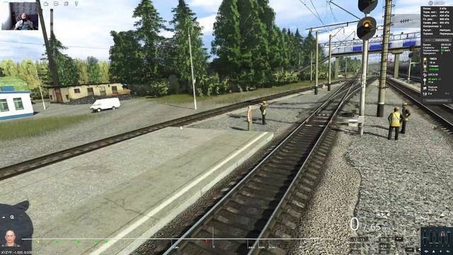 Trainz 22 / Тепловоз 2ТЭ10У с рабочим поездом ПМС и 2ТЭП60 с па