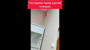 Тестирую пожарную сигнализацию на объекте #пожарнаясигнализация #shorts #сигнализация #недвижимость