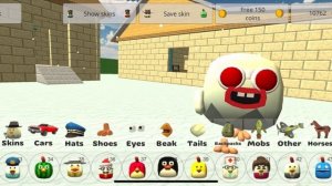 Как сделать скин жуткой панды в chicken gun