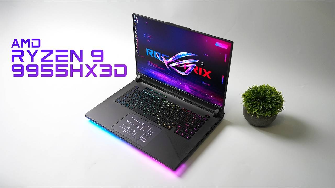 This Ryzen 9955HX3D Laptop Has Desktop Power! 2025 ROG STRIX G16 смотреть онлайн