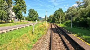 🚄 4К UltraWide ➤ Нова-Бана - Банска-Бистрица, Словакия! Живописные виды с места машиниста поезда.