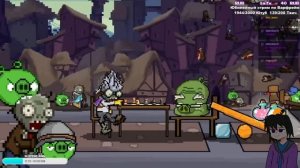 РЕАКТ: Pigs VS. Zombies - (angry Birds VS. Plants vs. Zombies) - Sprite Animation. #реакц