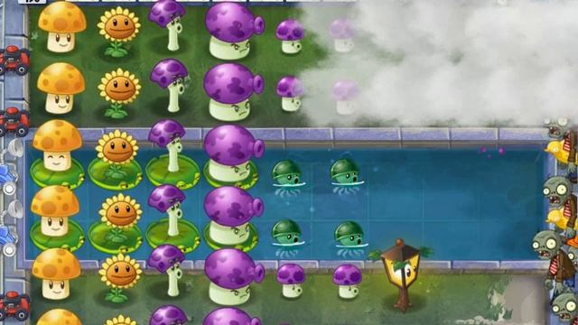 (гороховый дождь) Plants VS Zombies 2 PAK Выживания (4/5)