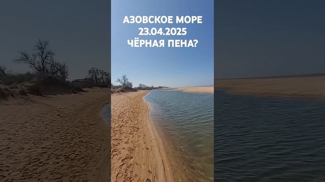 Чёрная пена. #Пересыпь 23.04.2025 Азовское море. Погода, тем