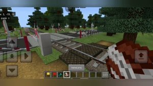 Дождь с грозой! Работаю дежурным по переезду в непогоду в Майнкрафте.mp4