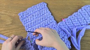 Сумка из мусорных пакетов! - Вяжем своими руками из мус