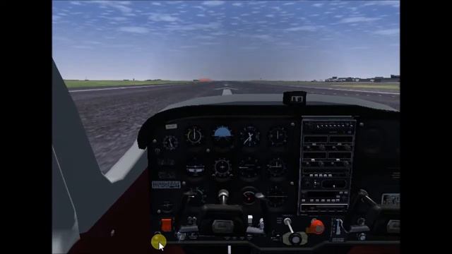 Мой взлет на Cessna 172P : FlightGear