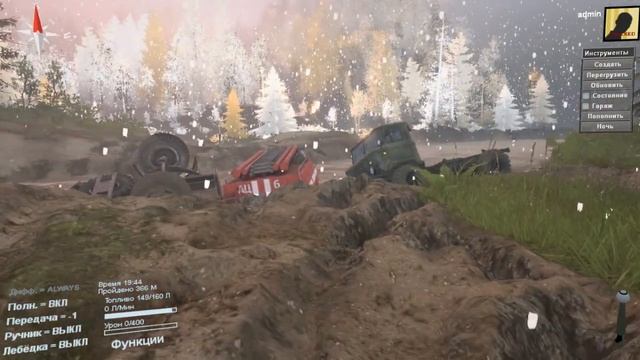 SpinTires Ранний снег # 4