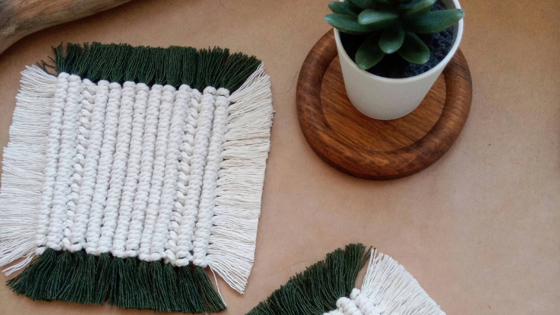 Макраме мастер - класс: Квадратная макраме салфетка под горячую кружку смотреть онлайн