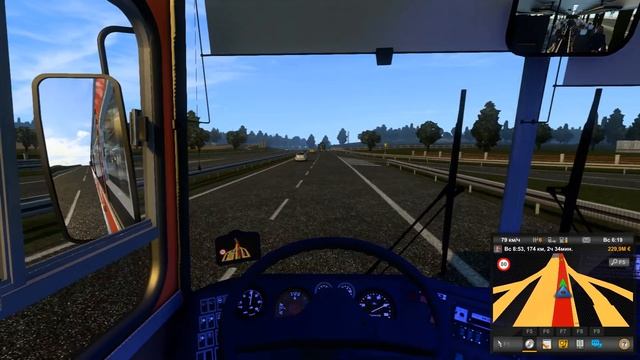 ETS2 автобусный рейс Варшава-Катовице смотреть онлайн