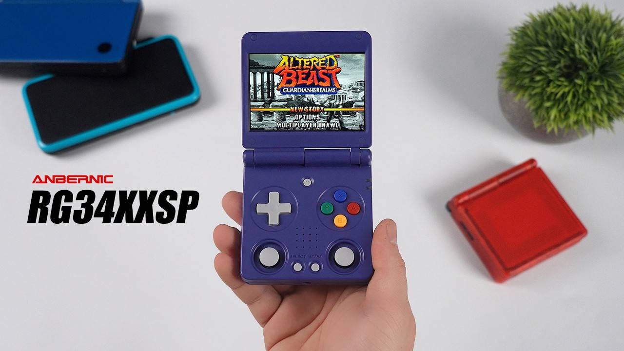 ANBERNIC RG 34XXSP Hands On, A New Clamshell Handheld With Sticks! смотреть онлайн