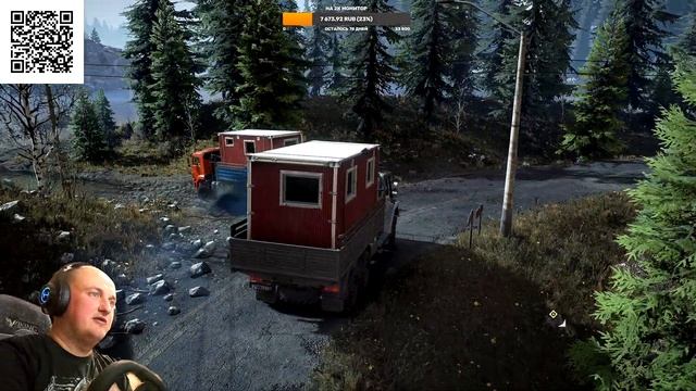 SnowRunner кооператив доставка бытовок  Женя Миша и Серёжа)