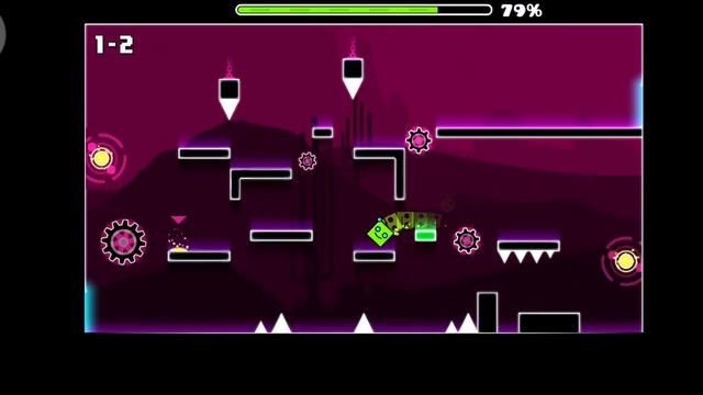 Где находяться все монеты в уровне PRESS START Geometry Dash смотреть онлайн