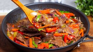 БОЖЕСТВЕННО вкусное МЯСО просто тает, такое оно МЯГКОЕ! Рецепт говядина с овощами