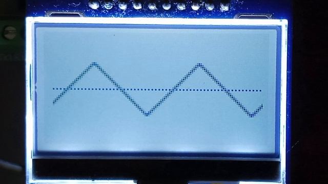 ST7567 Atmega8 8MHz тестовый вывод графика