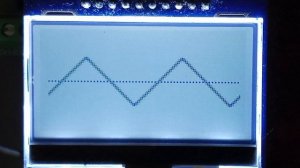 ST7567 Atmega8 8MHz тестовый вывод графика