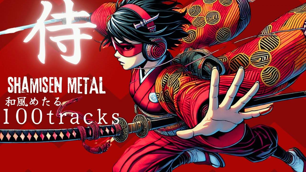 Samurai Pulse Endless Shamisen Rock Journey (3h BGM) смотреть онлайн