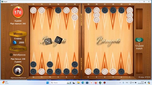 Нарды, тавла на деньги.Как играть с чемпионом?