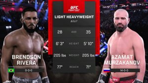 Азамат Мурзаканов VS Брендсон Рибейро
