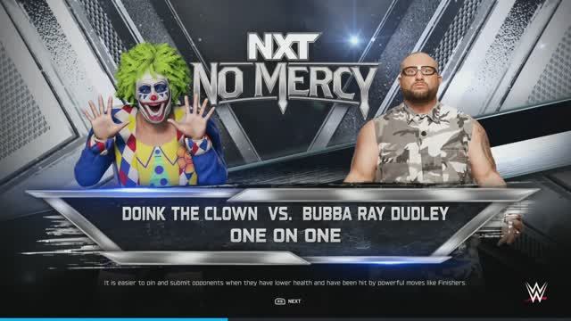 WWE 2K25 PC 01 DOINK YHE CLOWN Vs BUBBA RAY DUDLEY
