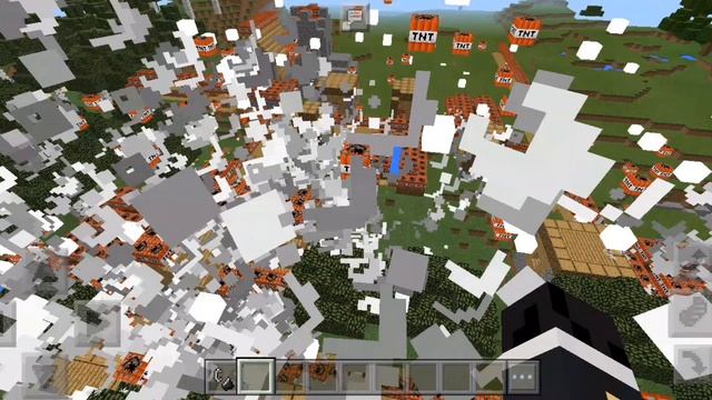 Взорвал деревню жителей в Майнкрафт пе! | Minecraft Pocket Edition смотреть онлайн