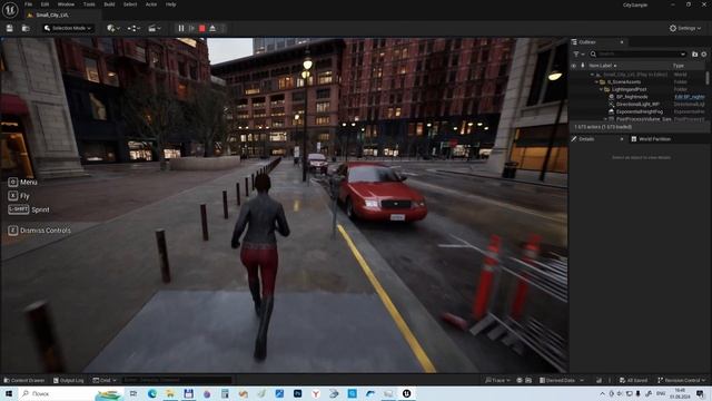 Обзор City Sample на Unreal Engine 5.4 смотреть онлайн