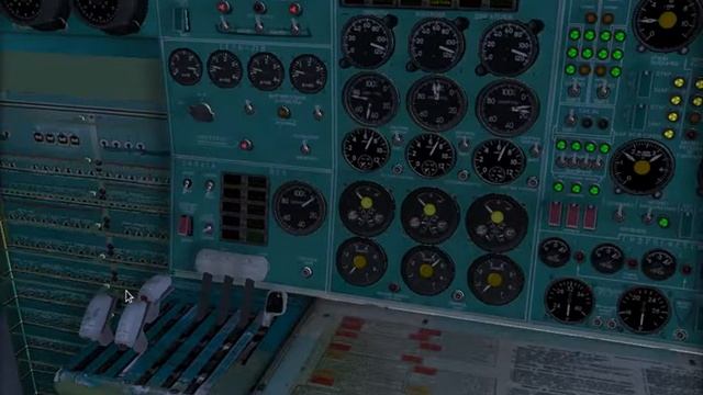 FlightGear. Ту154-Б. Что будет, если отключатся все двигатели