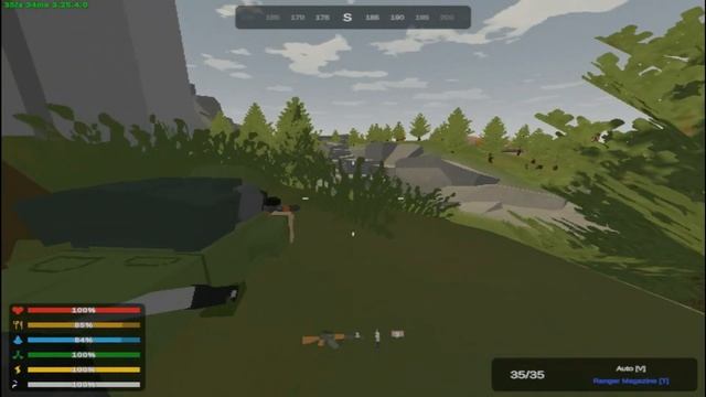 Играю в Unturned, погоня за танком, сбежал от топеров Russia COB
