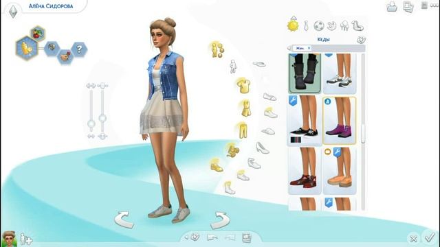 Милая симочка Ванесса Хил в The Sims 4 от Belle смотреть онлайн