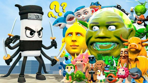 НОВЫЙ МЕМ-МОНСТР CAPPUCCINO ASSASSINO ПРОТИВ ВСЕЙ СЕМЬИ ИТАЛЬЯНСКИХ ЖИВОТНЫХ BRAINROT