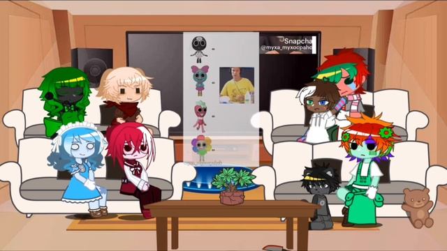 🇷🇺:🇬🇧 Реакция Мира денди на Видео с ними  Dandy World's Rea