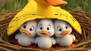 Маленькие утята — весёлая песенка для малышей