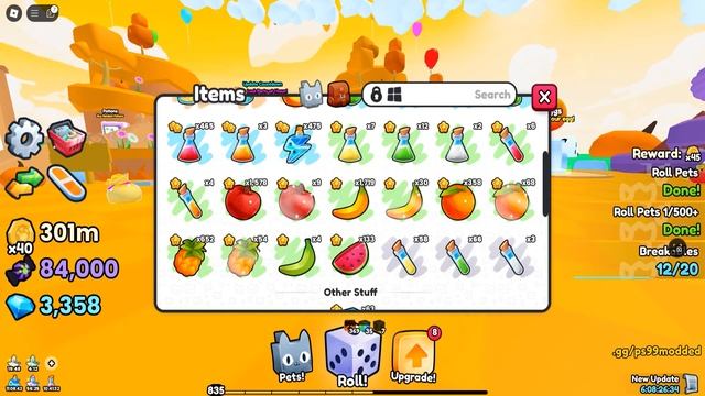 ЧИТЕРСКИ СЕКРЕТНЫЙ БАНАН х1,000,000,000 УДАЧИ В ROBLOX PETS GO смотреть онлайн