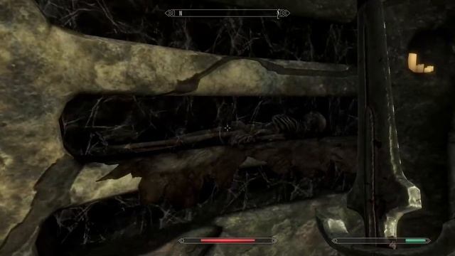 Спуск в руины и первые загадки. Ветреный пик. Skyrim #2