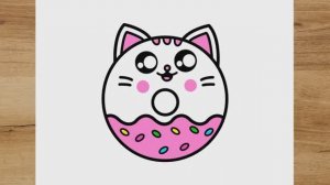 КАК НАРИСОВАТЬ КОТА В СТИЛЕ КАВАИ-ПОНЧИКА