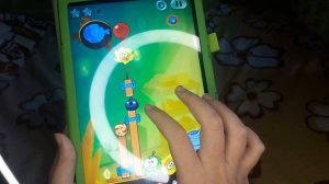 Играю в игру Cut the rope 2 (Ам ням). Пройденные уровни (144-158) и