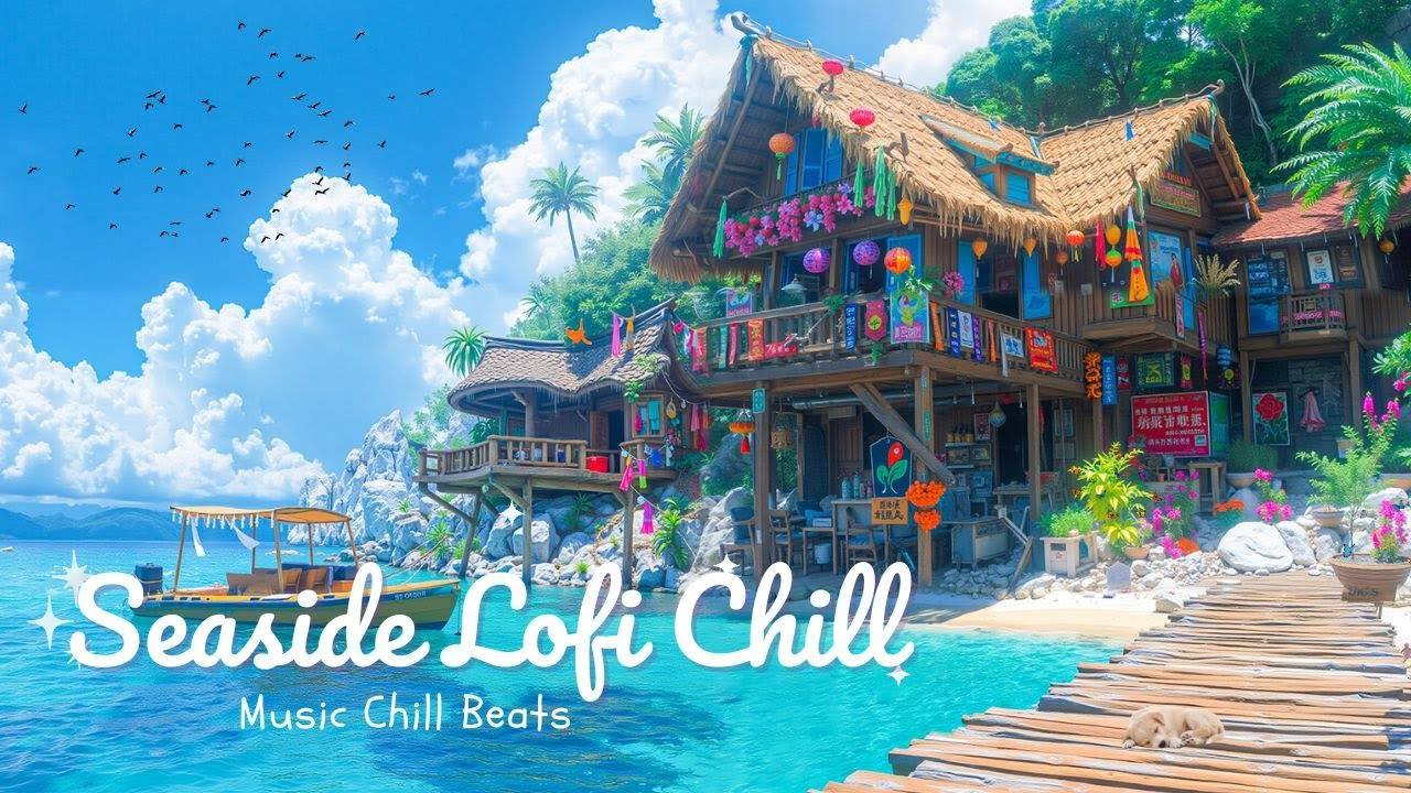 Lofi Sleep by the Shore 🌊 Japanese Ocean Chill for Restful & Study Calm, Seaside Lofi Chill смотреть онлайн