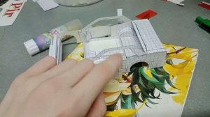 Как сделать автомобиль из бумаги и картона.