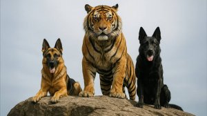 Две Овчарки Вырастили Маленького Тигрёнка и Теперь Он Считает Себя Собакой!