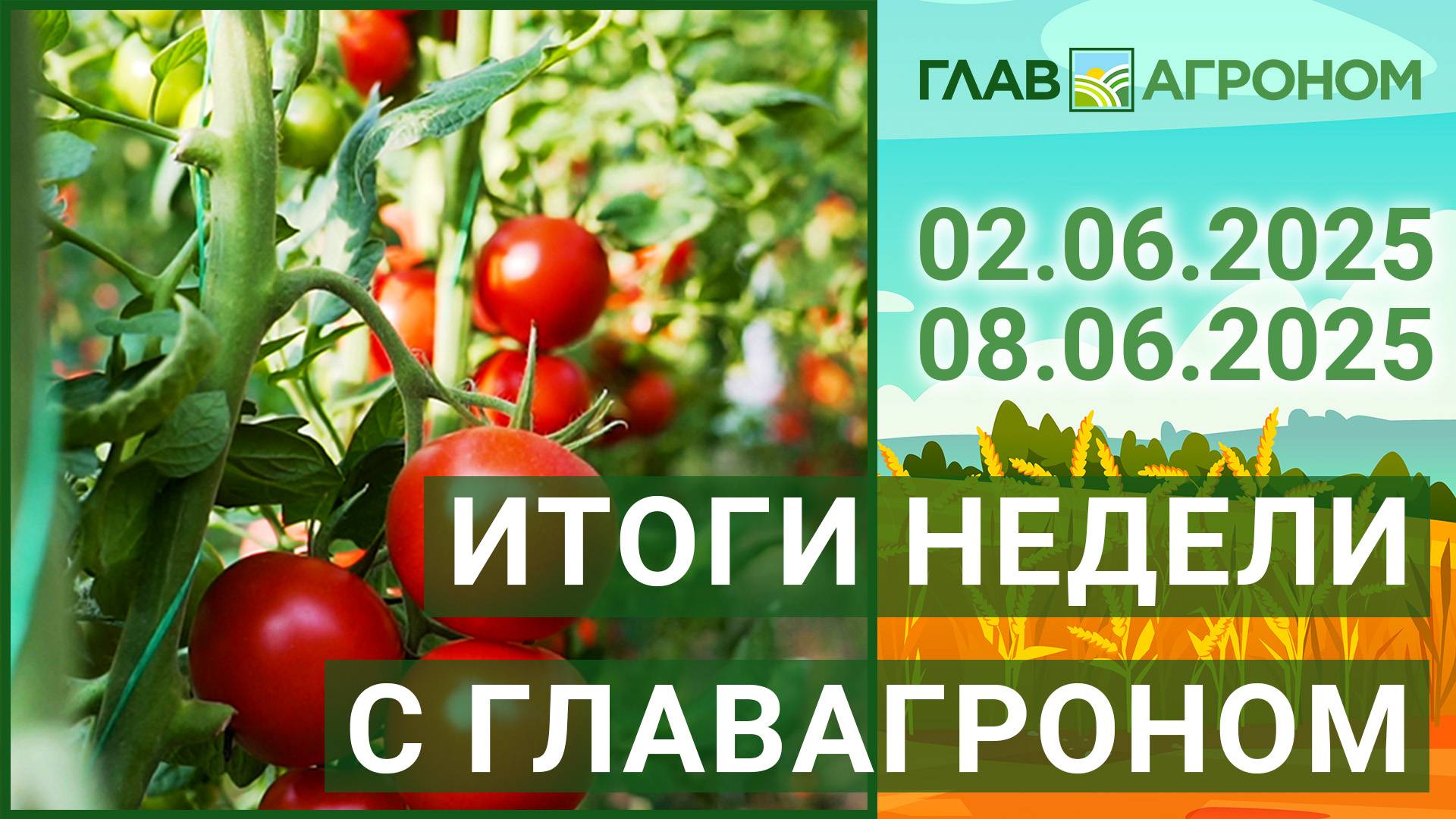 Итоги недели с ГлавАгроном. 02.06.2025 - 08.06.2025