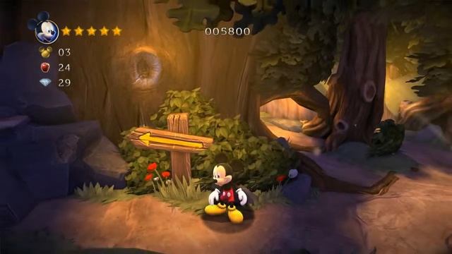 Castle of Illusion Starring Mickey Mouse PC RUS уровень 1 смотреть онлайн
