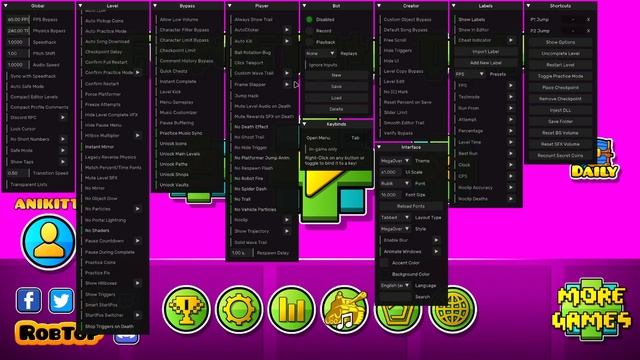 Как скачать мод меню в GD 2.2 в 2025 году? смотреть онлайн