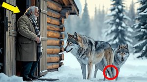 Замёрзшие волки умоляют мужчину войти в дом. Он поражён тем, что происходит дальше.