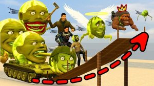 У Кого Самый Длинный Прыжок Среди Всего Нового Семейства Линь Ган Мелон В Garry's Mod