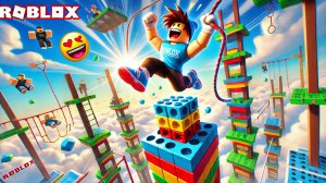 🏰 ПАРКУР В БАШНЕ и СКАКАЛКА В ROBLOX! 😄 Прыгаю всё выше!