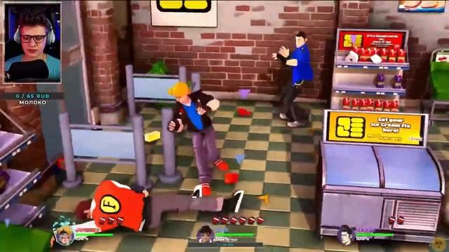 Борьба Kotofoney с Максосом и Дэном в Mad Streets