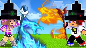 МАГИЯ ОГОНЬ ВОДА ВОЗДУХ И ЗЕМЛЯ в МАЙНКРАФТ НО ДЕВУШКА НУБ И ПРО ВИДЕО ТРОЛЛИНГ MINECRAFT Евгенбро