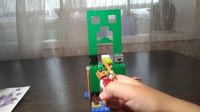 Обзор конструктора Лего-Майнкрафт (подделки китайцев) база-крипер смотреть онлайн