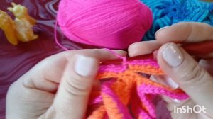Прихватка или подставка под горячее крючком.