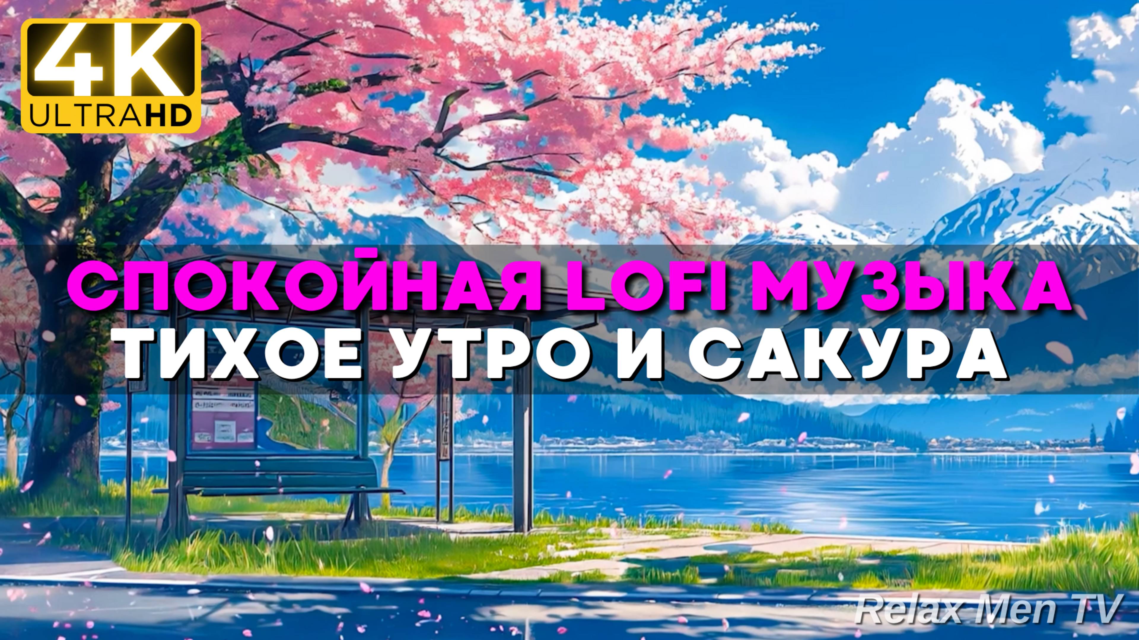 Релакс Lo-Fi музыка 🌿 Тихое утро, Сакура и спокойная музыка 🌸Мягкие ритмы Lofi Chill